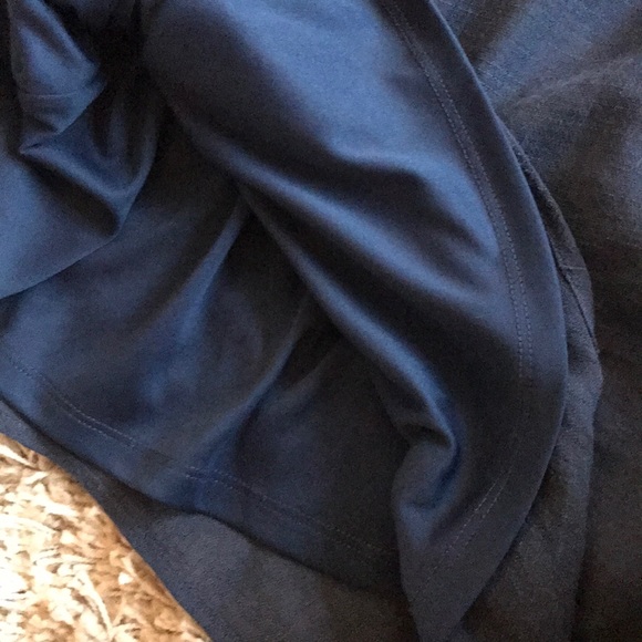 Flowy navy high neck dress - Picture 3 of 5